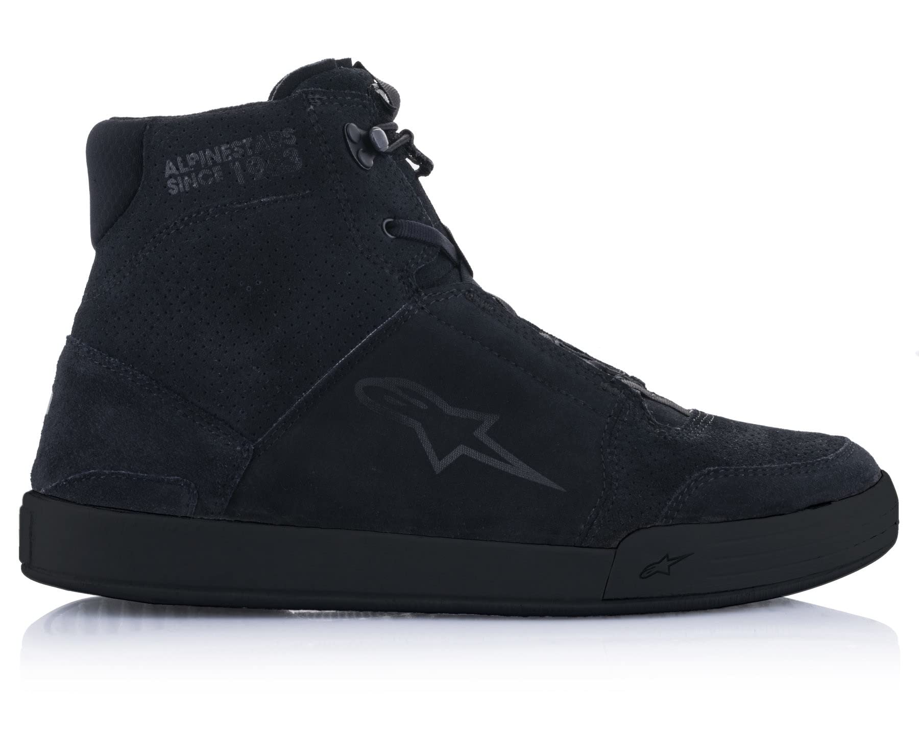 Alpinestars Zapatillas de moto unisex cromadas, color negro, talla 43 EU, Negro