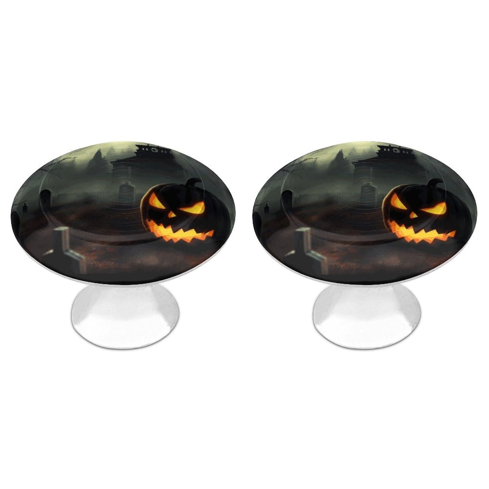 Btcowzrv Style Halloween Horror 2 Pack Cabinet Knobs Drawer Pulls