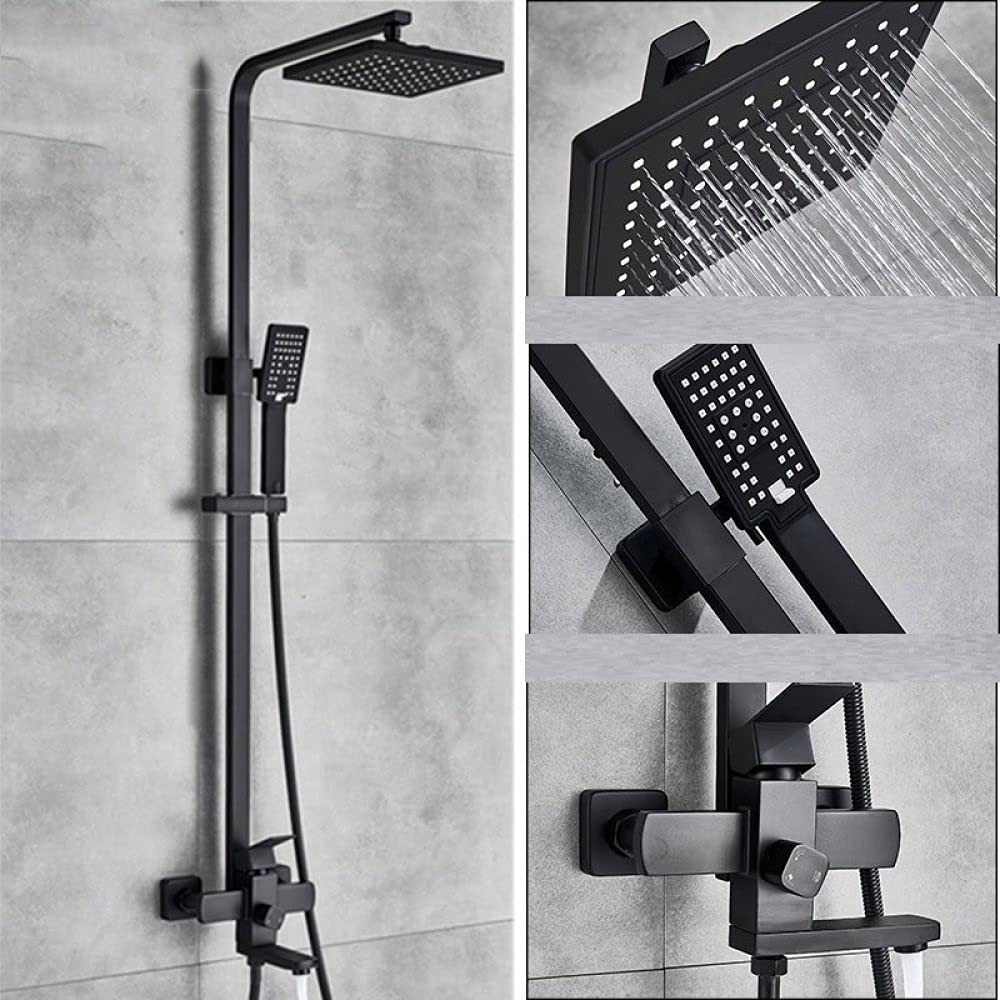 Mitigeur de douche eau chaude et froide avec jet pluie pour rénovation moderne
