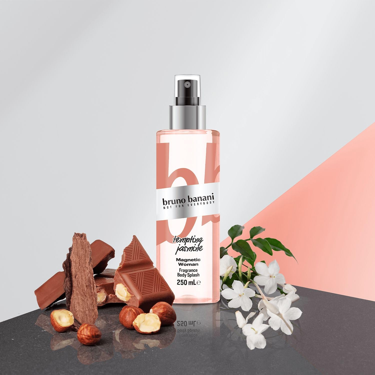 bruno banani Magnetic Woman - Body Splash - Amber Gourmand perfumy damskie - 1 opakowanie (1x 250 ml)
