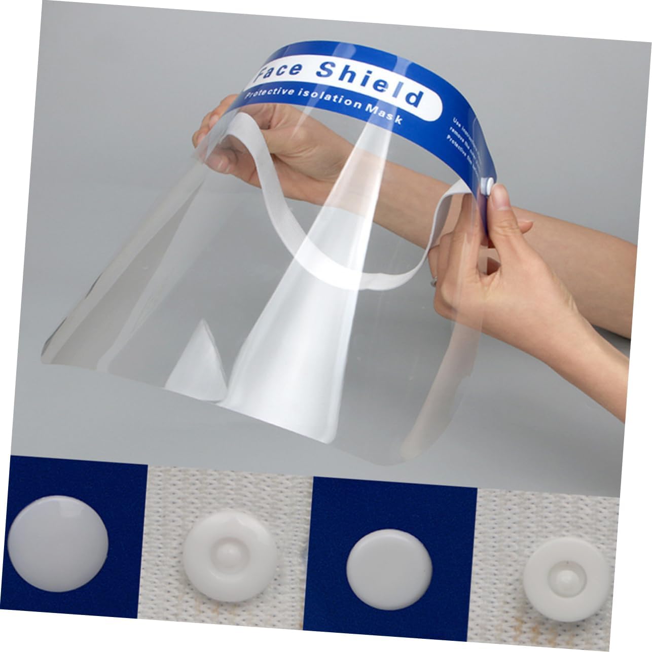 Gogogmee 1bag Mask Fixing Buttons Resin Snap-Fastener for Face Mask Elastic Cord Locks Snap Button