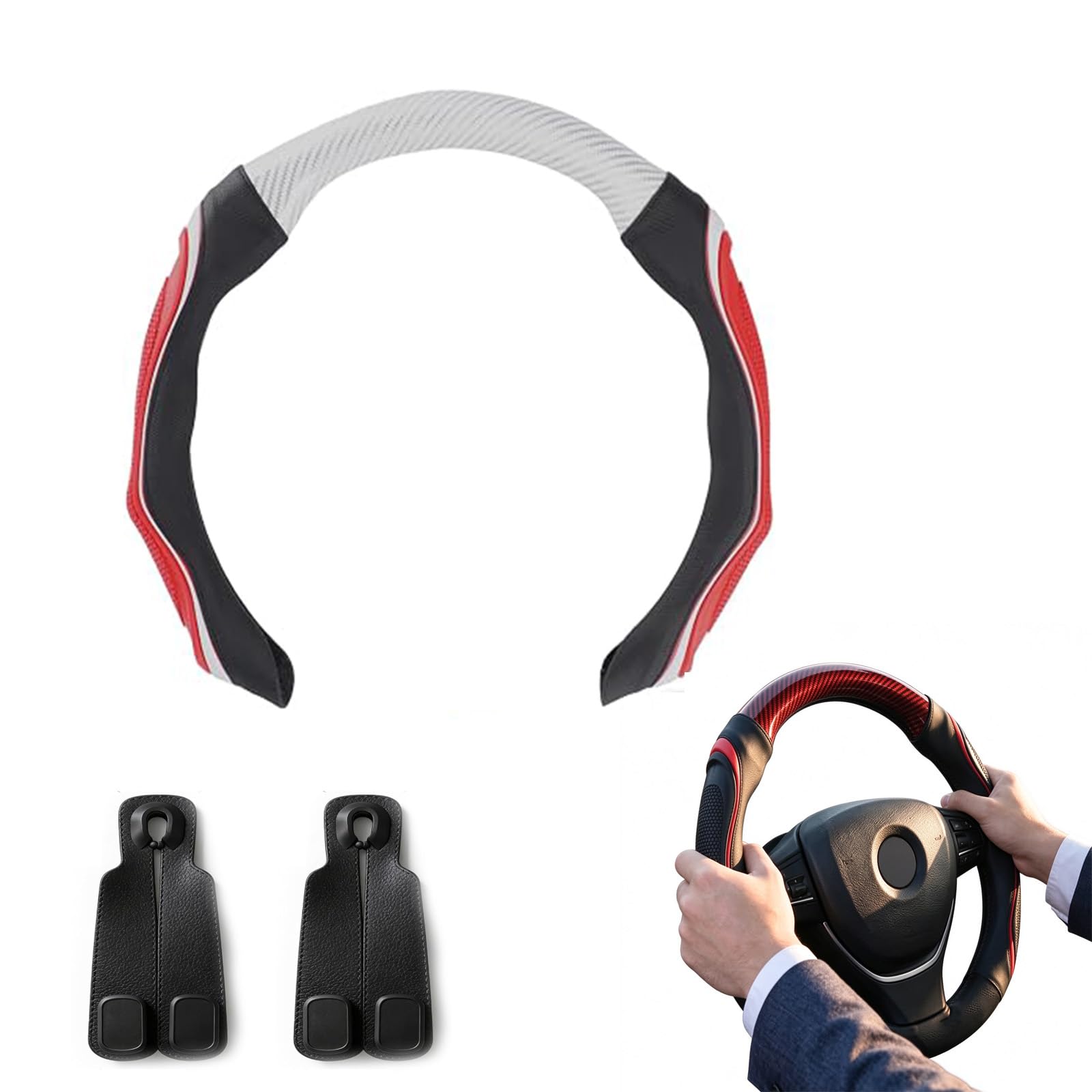 Funda de Silicona para Volante Estilo Deportivo, Universal (A5)