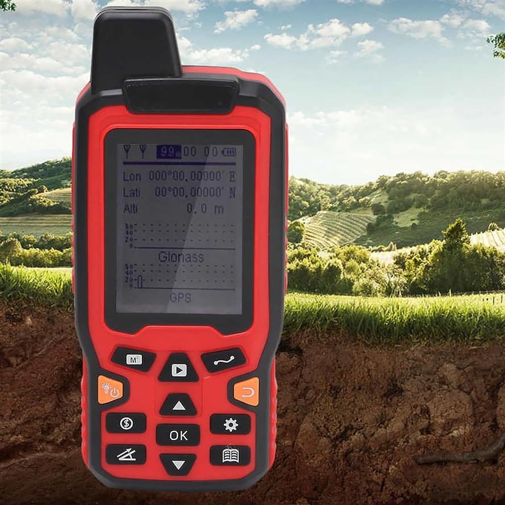 Miernik lądowy GPS, ręczne urządzenie do pomiaru powierzchni, sprzęt do pomiarów GPS z wyświetlaczem LCD 2,4", 3 tryby pomiaru, przenośny i wodoodporny, do rolnictwa, lasu, morza