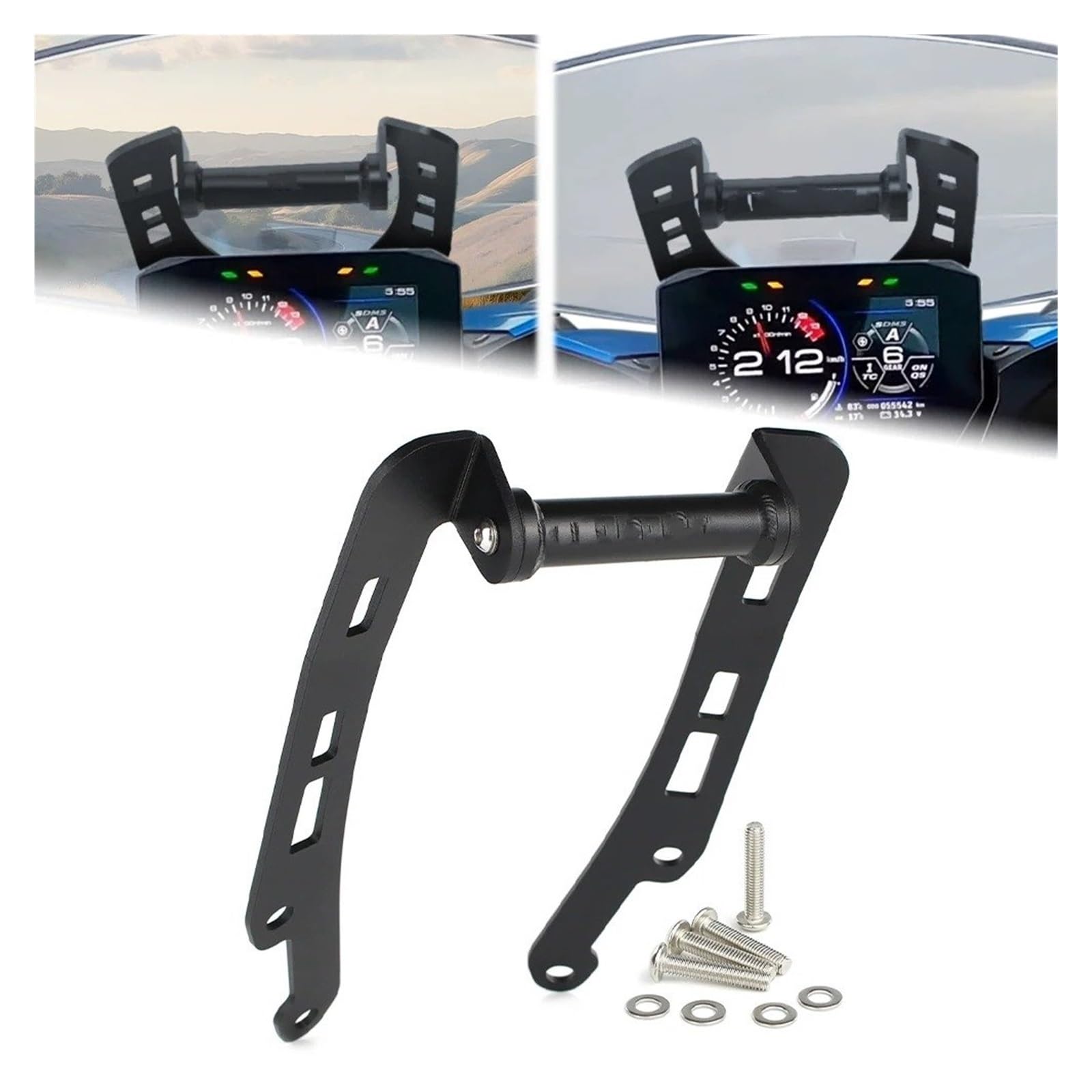 Navi Halterung Für Suzuki Für GSX-S1000 GT 2022 2023 2024 Für GSX-S1000 GT Plus 2022 2023 2024 Motorrad-Navigationshalterung Telefonhalter GPS-Plattenunterstützung