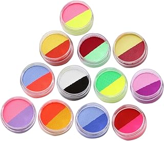 OSALADI Pintura Facial 24 Colores para Adultos Resistente y Lavable y Celebraciones Maquillaje y Seguro
