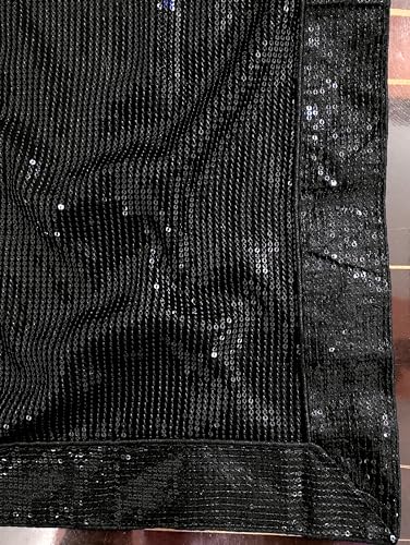 Image of Women's Bollywood Heavy Sequins Embroidery Work Georgette Saree with Unstitched Blouse