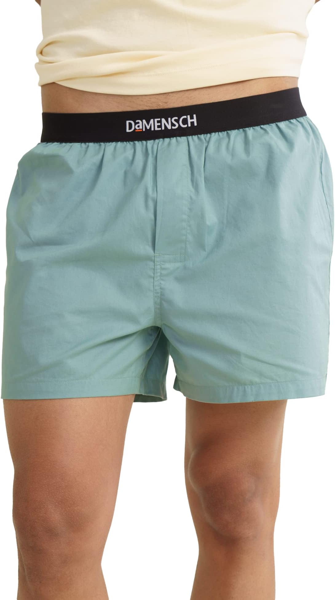 DAMENSCH Solid Breeeze Inner Boxers, Ultra-Light Men Boxer Shorts for Men, 100% Cotton Half Pant for Man, Breathable Woven Inner Cotton Shorts