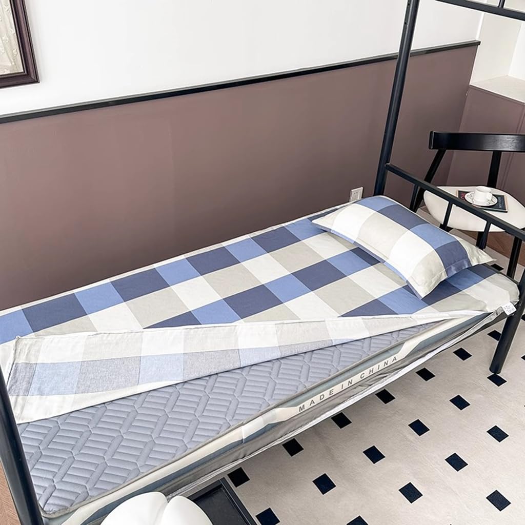 Blu,80 * 200cm,100% Cotone Pavimento Futon Materasso Copertura Giapponese Futon Materasso Copertura con Cerniera Shikibuton Lenzuolo Copertura Morbida Pelle-Friendly Polvere Antipolvere