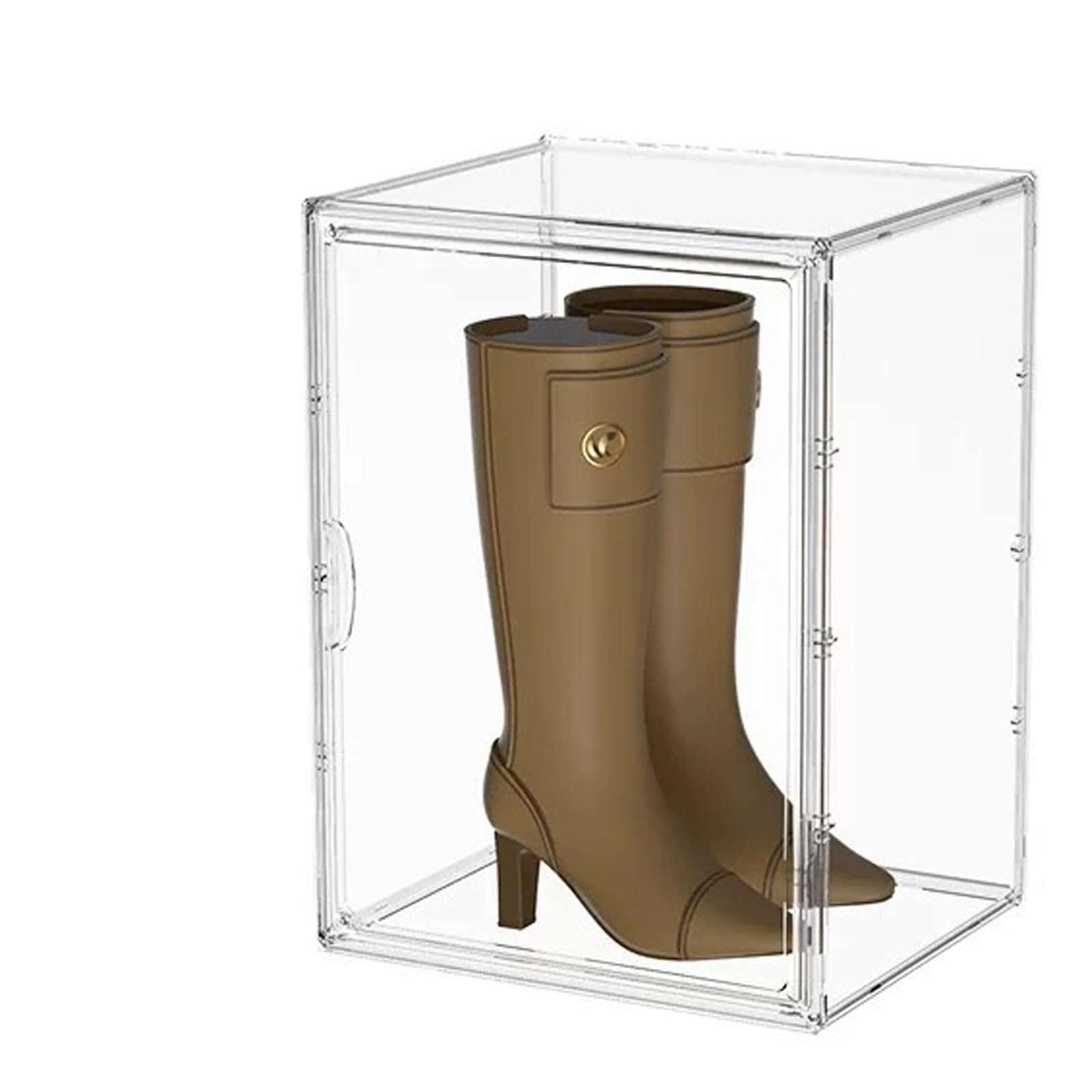 Ayrirel Shoe Storage Box, 40ร25ร30cm Stackable Shoe Boxes Clear Plastic Boots Organizer Shoes Racks Storage with Lids for Women/Men Space Saving Durable and Sturdy (1)