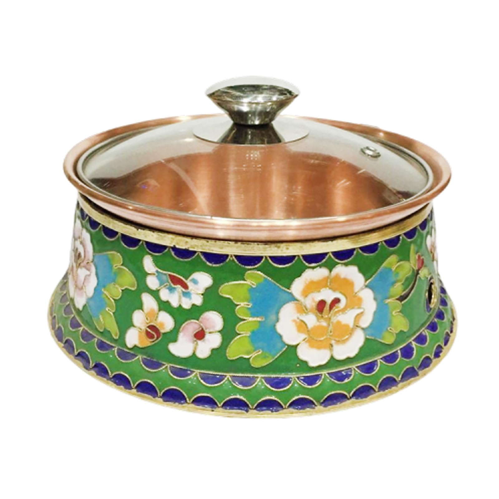 asdchZen Fondue Pots Small Hot Pot Single Copper Hot Pot Induction Cooker Hot Pot Small Copper Pot Household Small Stove Hot Pot,B,D