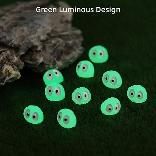 Miniatura 5 de LONCESS Mini accesorios luminosos de jardín de hadas de elfos, figuras de briquetas negras para decoración de jardín de hadas, decoración de