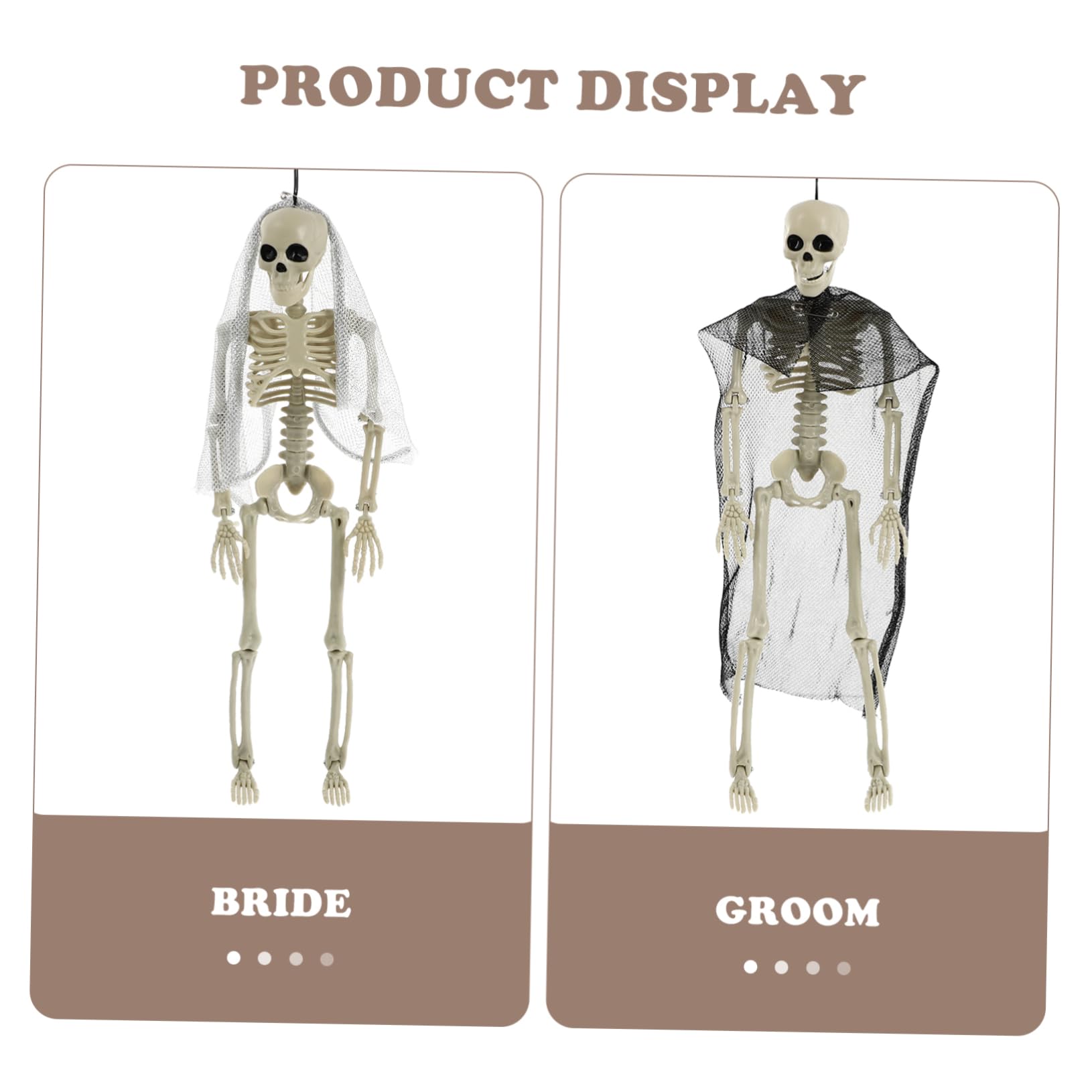 Mipcase 4pezzi Decorazioni Scheletro Halloween Per Matrimonio e Scheletri Per Festeggiamenti Spaventosi Accessori Per Halloween Inquietante e