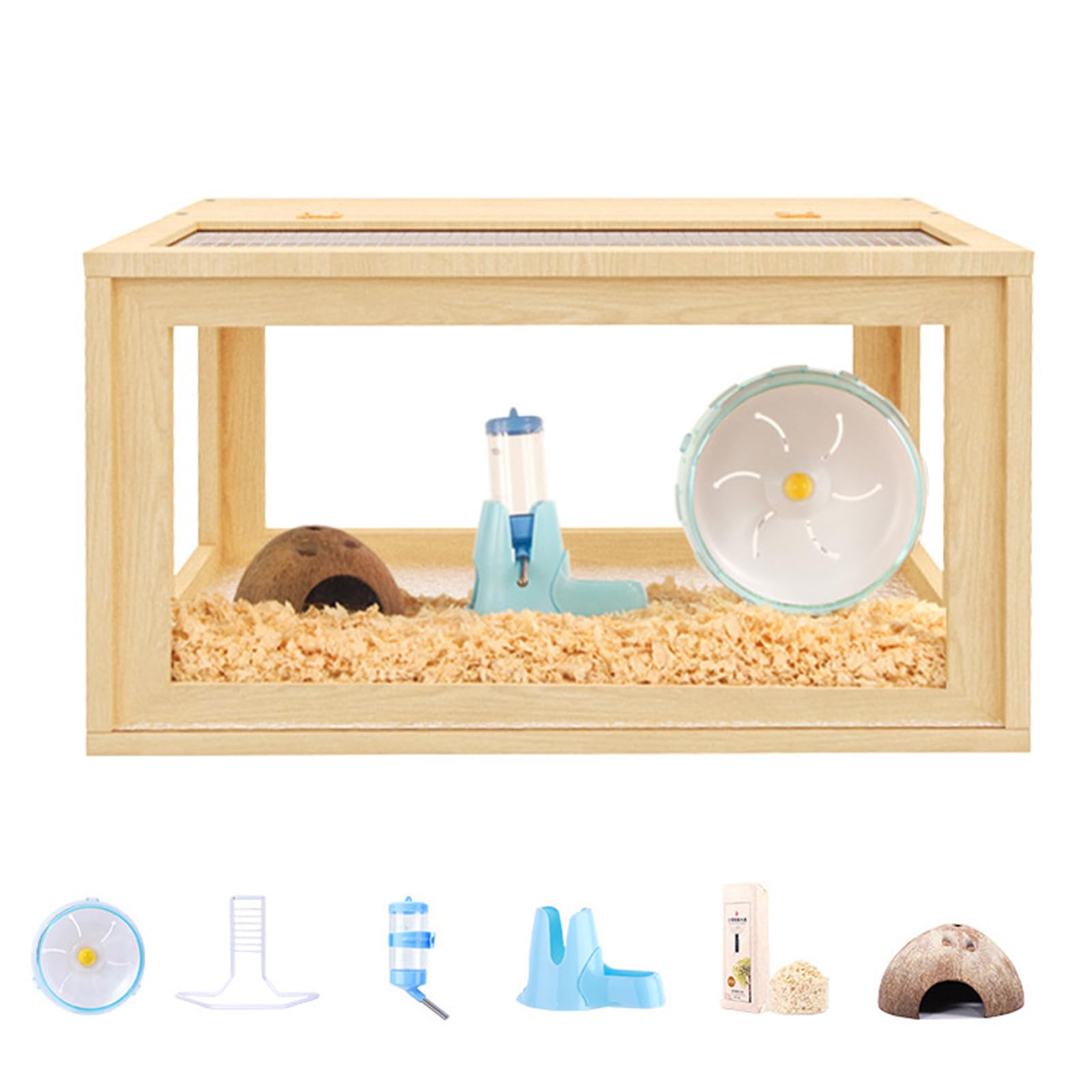 木製　ゲージ　飼育　小動物　ハリネズミ Amazon | ハリネズミ ケージ 天然木製 通気性 移動 小動物用 デグー