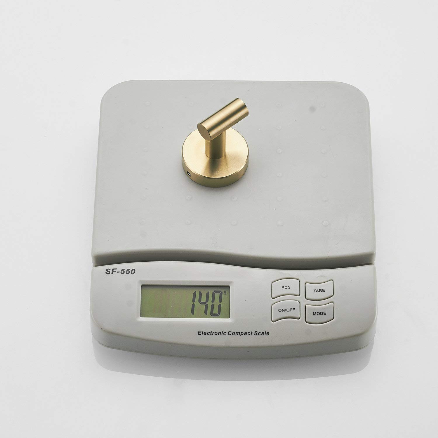 Beelee Moderno Ganchos para Toallas Ganchos Para Abrigos, Acero Inoxidable Gancho para baño y cocina, Montaje en pared, Cepillado dorado, BA195A7G