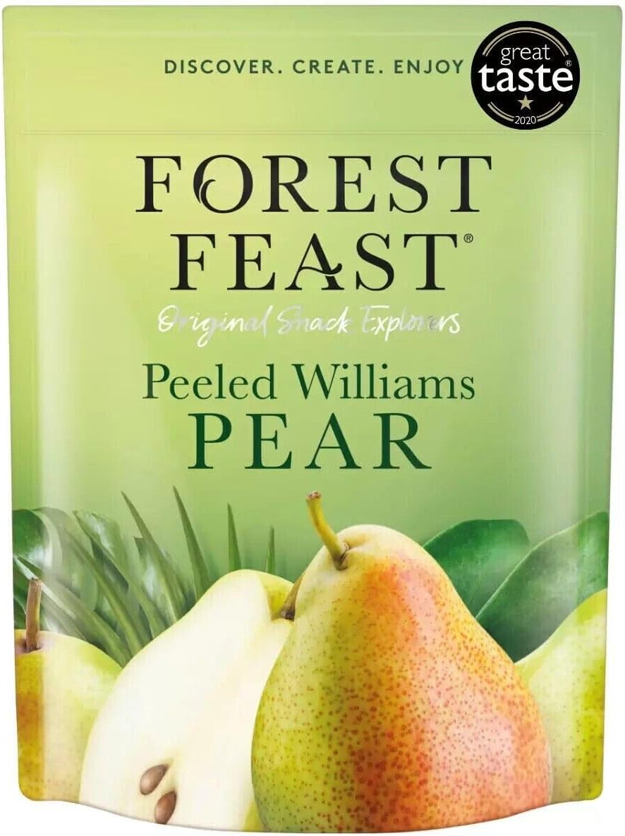 Forest Feast Dried Peeled Williams Pear, 600g Vegan Gluten Free High Fibre
