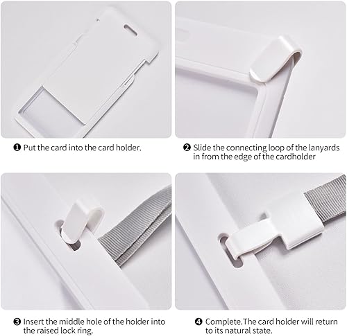 Miniatura 4 de Bonito soporte para tarjetas de identificación de Boston Terrier con cordón, protector de tarjeta de identificación de plástico, soporte para