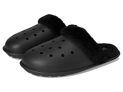 Crocs Classic Fuzz Scuff Slippers Slippers Black