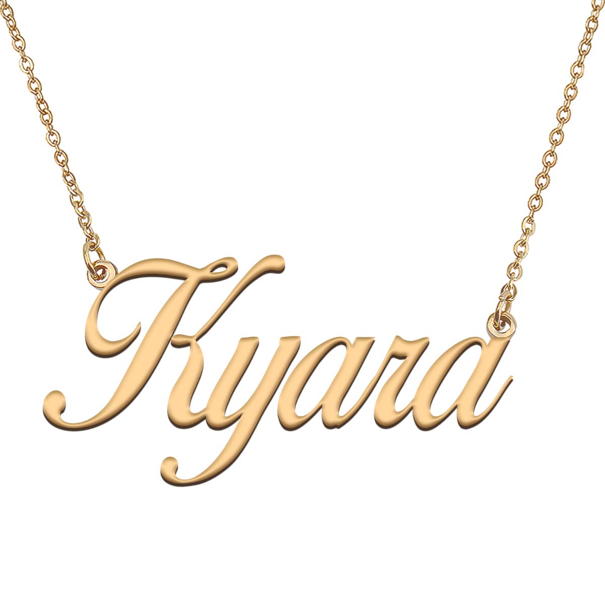 HUAN XUNPersonalized Gold Nameplate Necklace Custom Jewelry Gifts for Women