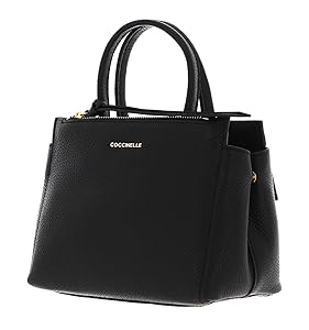 Coccinelle Black Leather Women Women's Handbag: Handbags