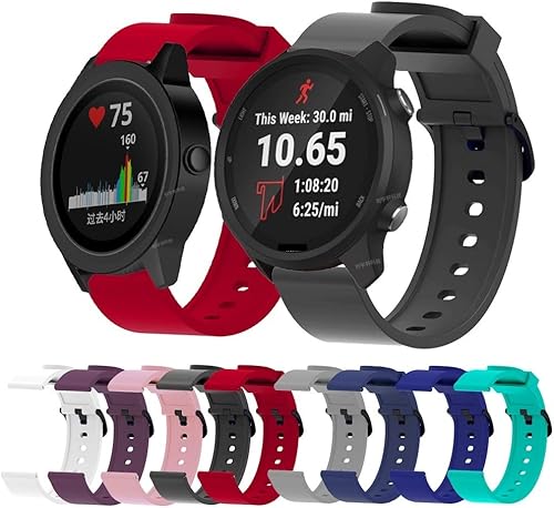 Miniatura 2 de MURVE Banda de reloj inteligente para Garmin VenuVenu SQ correa de silicona para Garmin Vivoactive 3Forerunner 245 645 158 55 pulsera