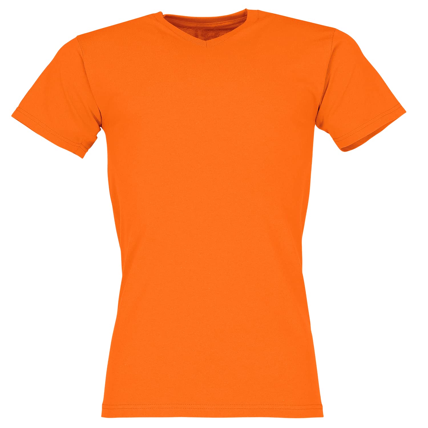 Fruit of the Loom Men's V-Neck Valueweight T-Shirt, Orange, XX-Large