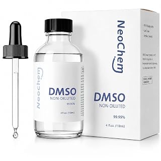Dimethyl Sulfoxide (DMSO) 99.95% Pure Liquid | 4 oz. DMSO Non-diluted | Undiluted & Odorless, Contained in Premium Glass Bottle - Amazon product rated Grade B