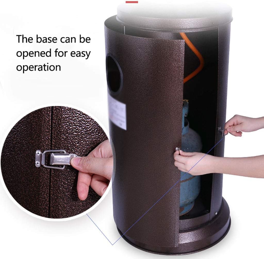 Outdoor Gas Patio Heater with Protective Net,Using Propane or Butane or LPG Gas,for Office,Restaurant,Tea House.