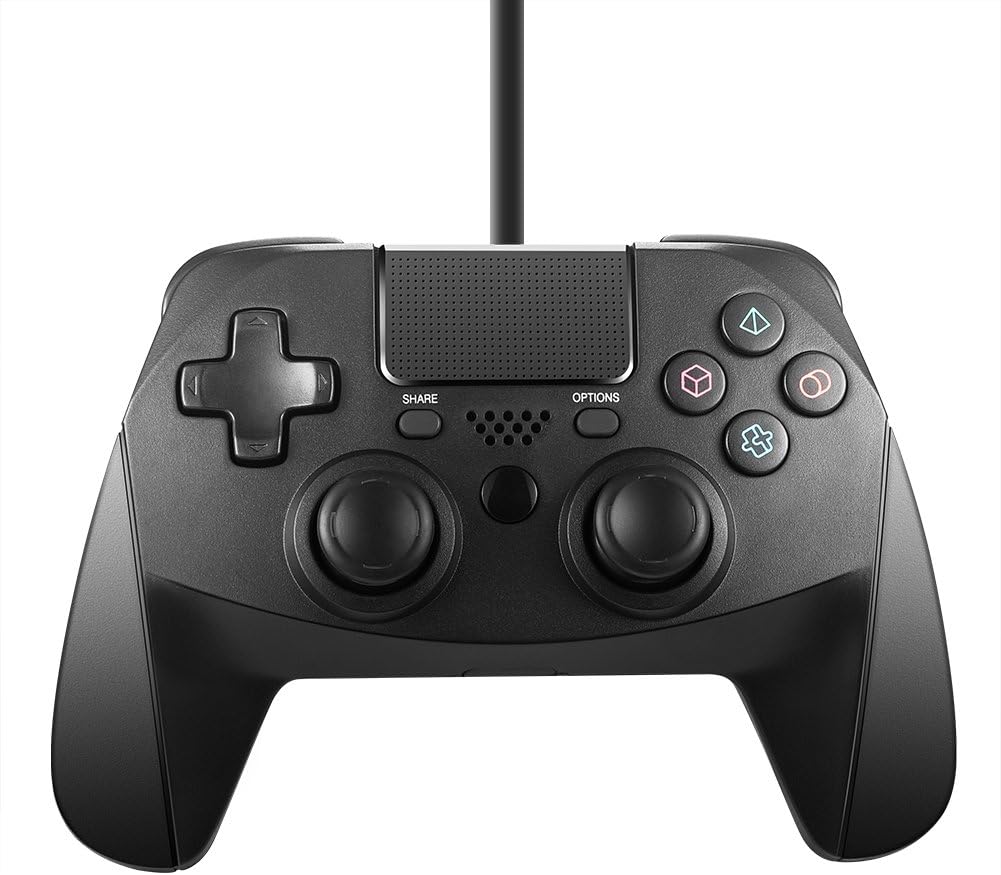 PS4 Wired Controller, Mayfan 6 Axis Dual Shock USB Wired PS4 Remote