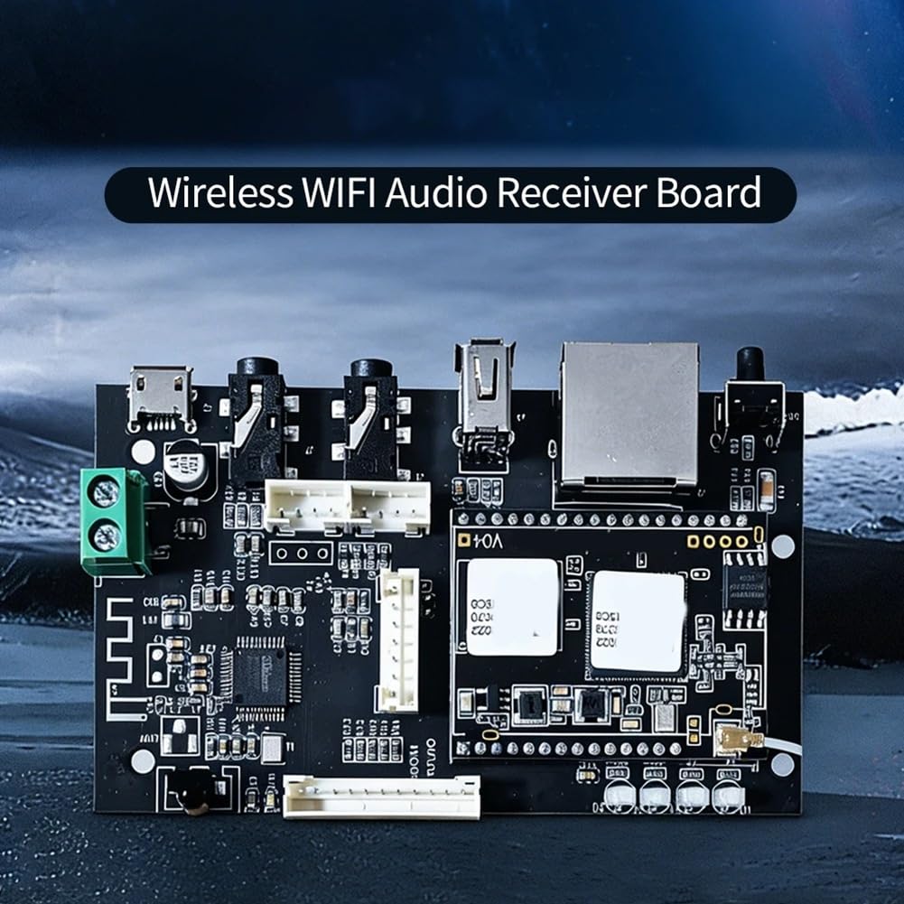 Placa de Receptor de Audio Inalámbrico D50, Módulo de Música Estéreo Bluetooth WiFi, Placa de Receptor Inalámbrico Multiroom.
