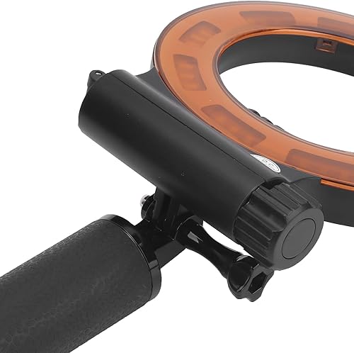 Miniatura 9 de Luz de relleno de buceo LED, luz impermeable de 131.2 ft con mango, iluminación de fotografía LED subacuática, batería incorporada de 1500 mAh,