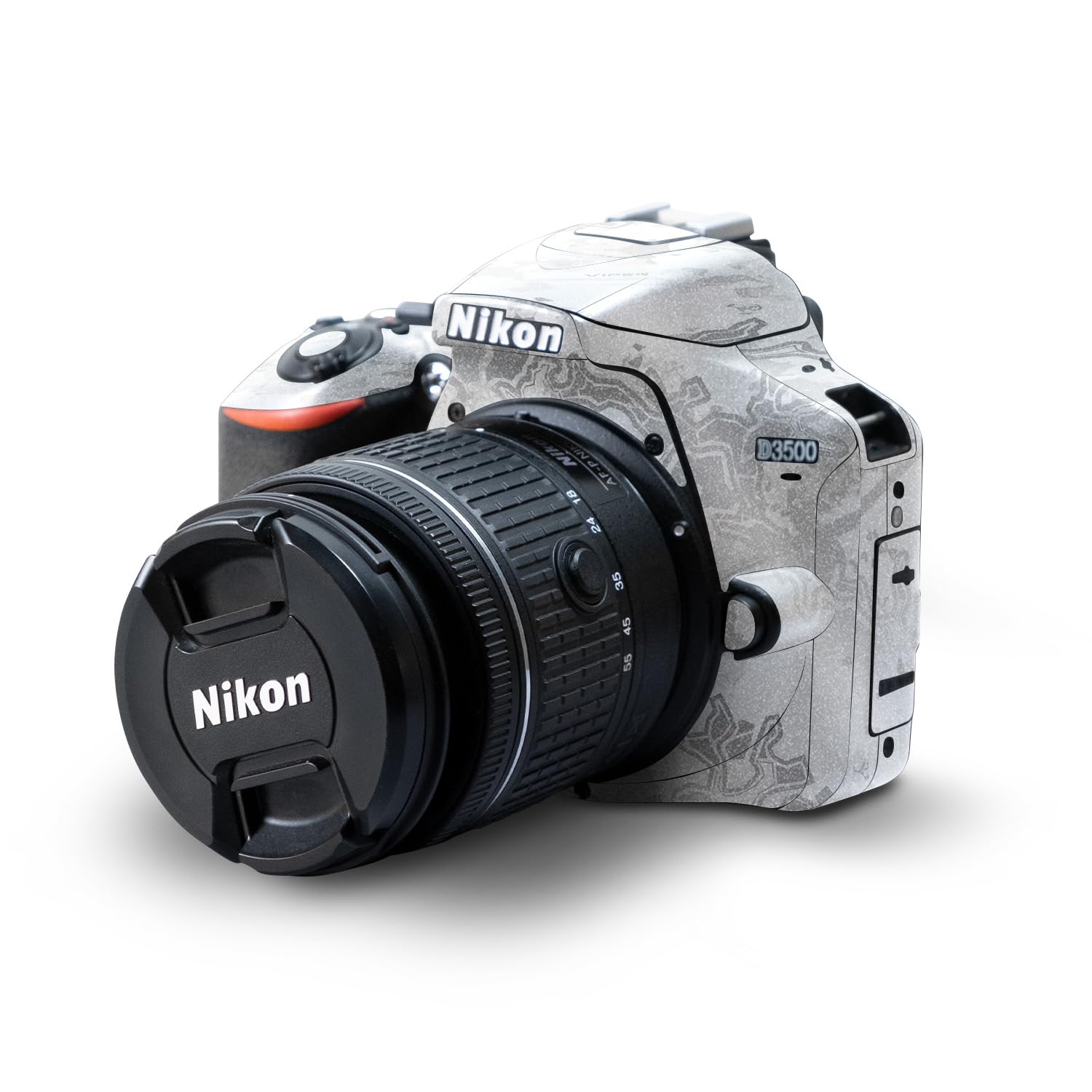 Glossy Glitter Skin Compatible with Nikon D3500 Camera - Viper Snow - Premium 3M Vinyl Protective Wrap Decal Cover - Easy to Apply | Crafted in The USA by MightySkins