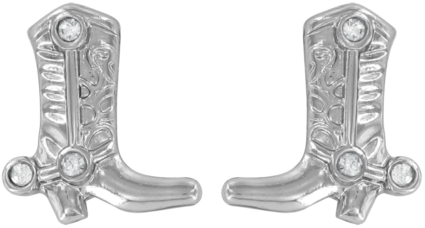 Cowgirl Glam Earrings with Western Hat Gift Box; Western Boot Earrings