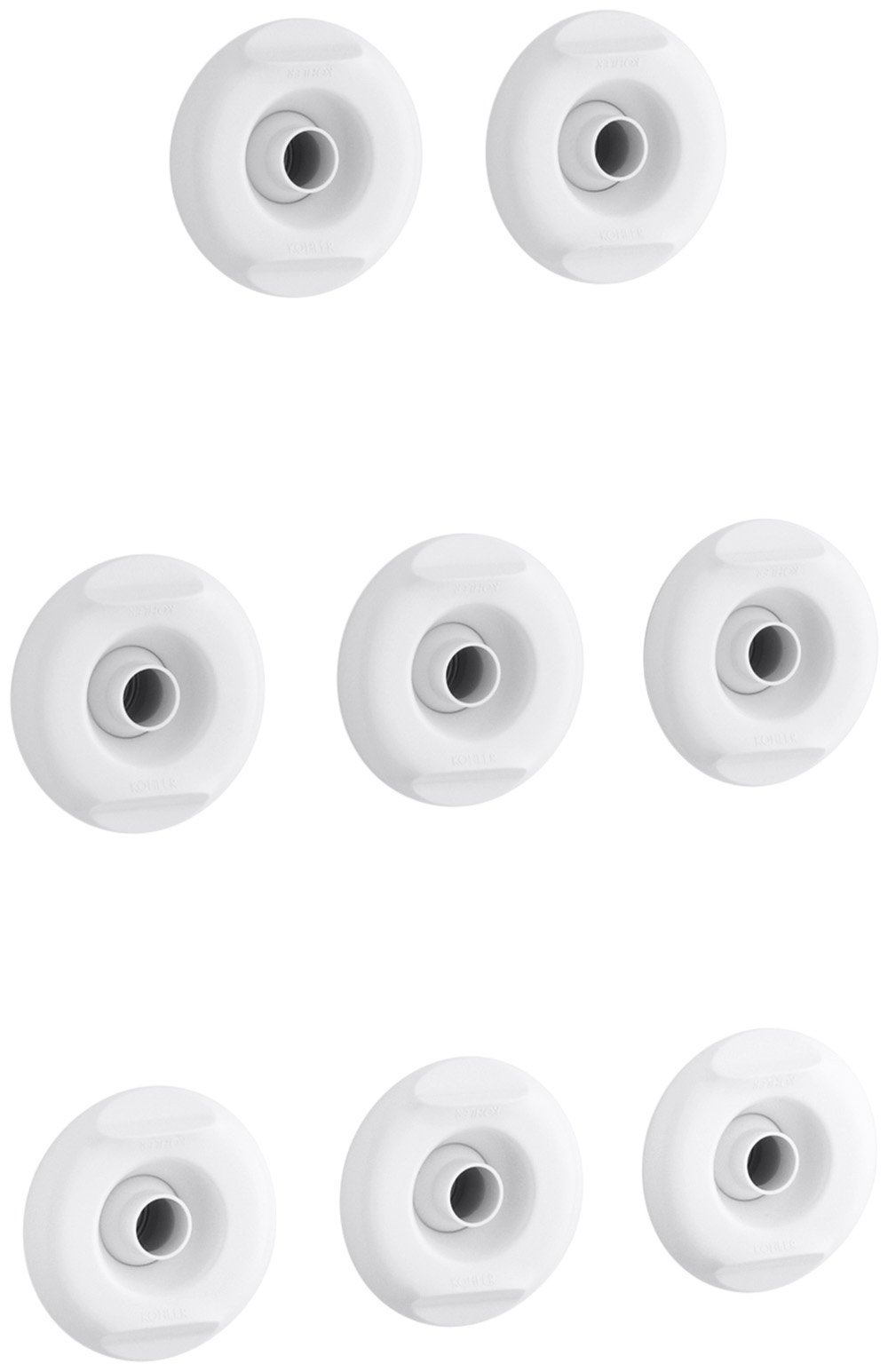 Kohler K-9398-0 RiverBath Jet Trim Kit White Finish