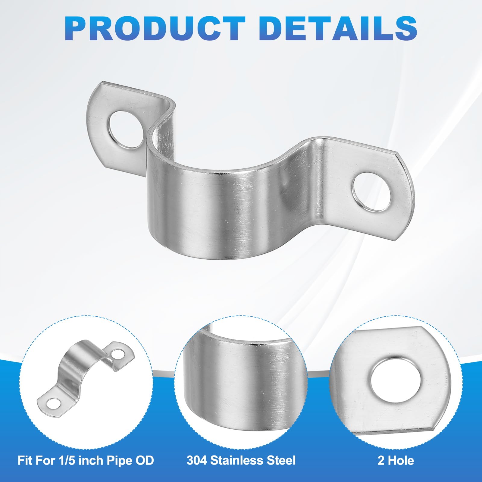 PATIKIL 25mm Rigid Pipe Strap - Image 3