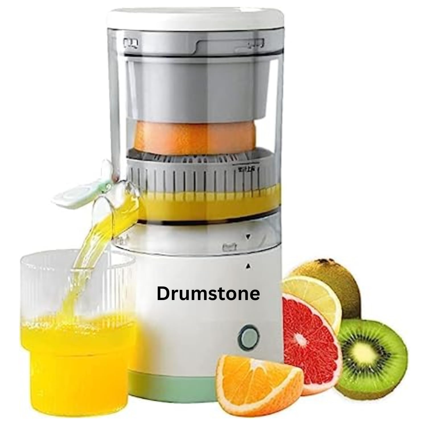 Drumstone 𝟏𝟓 𝐘𝐞𝐚𝐫𝐬 𝐖𝐚𝐫𝐫𝐚𝐧𝐭𝐲 Electric Citrus Juicer – USB Rechargeable 45W Portable Orange Juicer for Home, Office & Travel | BPA-Free Mini Lemon, Mosambi, Grapefruit Juice Extractor-picture-34