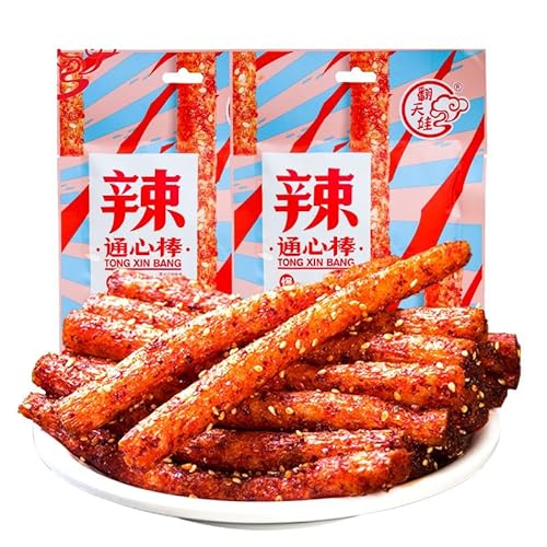 Super Spicy Sweet Spicy Flavor Spicy Strips 68g/bag,Super Spicy Latiao,Handmade Spicy Stick Spicy Bar, Small Gluten Chinese Snacks, Traditional Gluten, Spicy Flavor Snack, Vegan (1 bag) Super Spicy Sweet Spicy Flavor Spicy Strips 68g/bag,Super Spicy Latiao,Handmade Spicy Stick Spicy Bar, Small Gluten Chinese Snacks, Traditional Gluten, Spicy Flavor Snack, Vegan (1 bag)