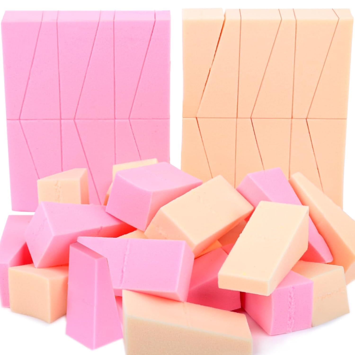Makeup Sponge Wedge Shaped Blender, Professional Applicators Latex Free Foam, For Cosmetic Blending Foundation (2 Set)-picture-43