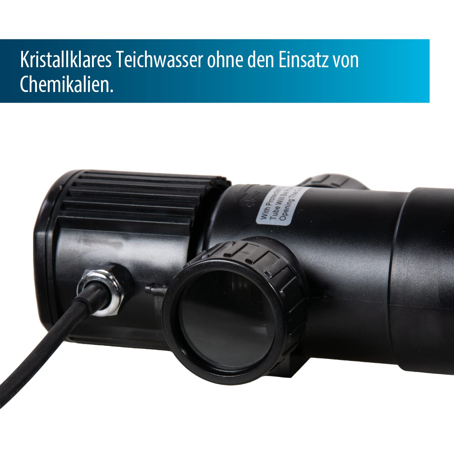 Aquaforte GUV-211 UV-C Unit 11W Voor Heldere Vijver - Quick Lock Helix Technologie