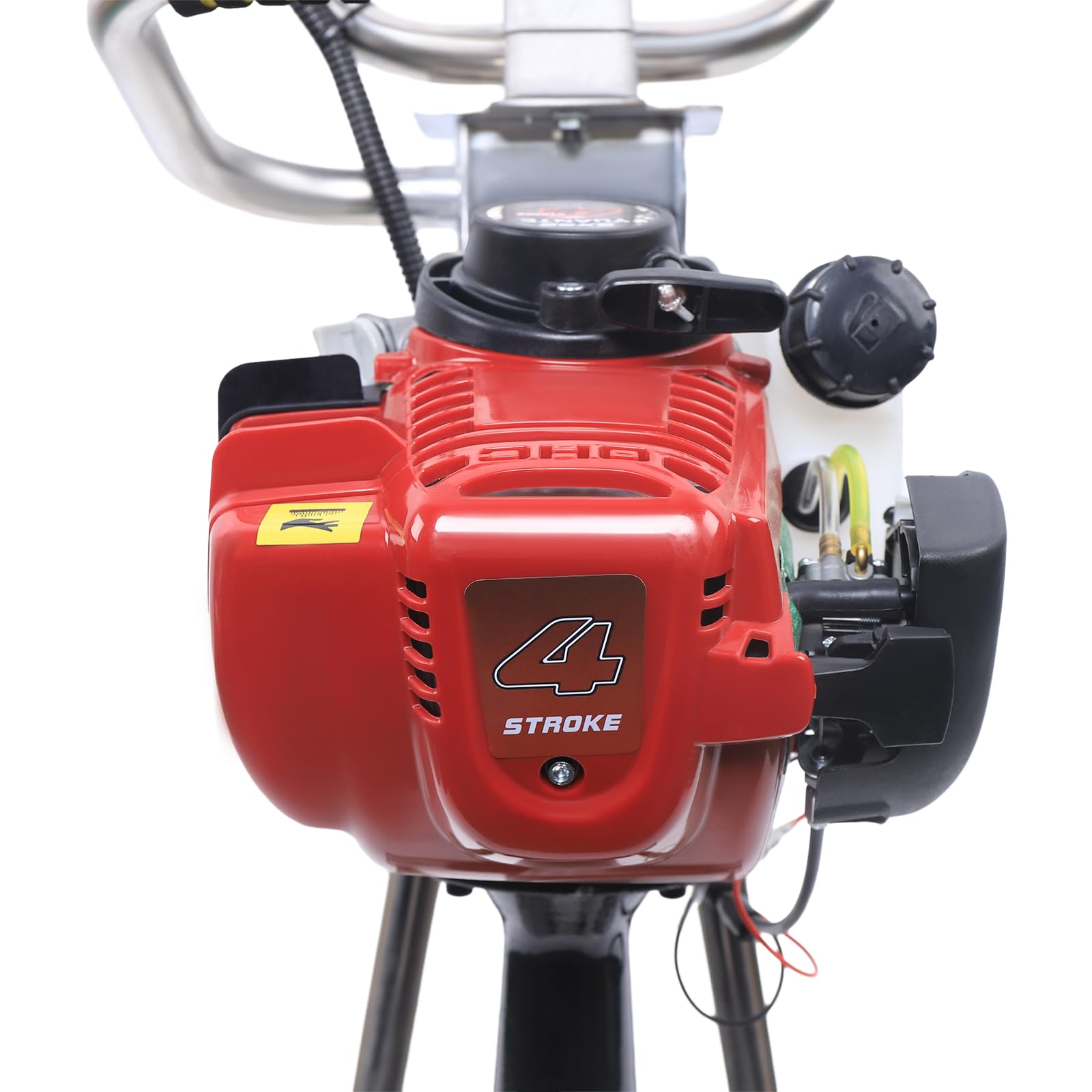 Rüttelplatte,4 Takt Benzin Zement Vibrationsmaschine Beton Vibrator Surface Finishing 900w Beton Vibrator 35,8cc,Für Häusern, Tunneln und Brücken