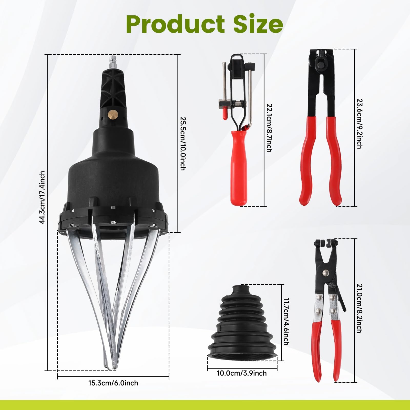 Kit D'Outils Universel pour Soufflets de Joints Homocinétiques Pneumatiques, avec 3 Pinces pour Soufflets de Joints Homocinétiques Automobiles
