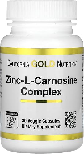 Complejo de zinc-L-carnosina, 30 cápsulas vegetales, California Gold Nutrition