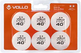 Vollo Kit 6 Bolas de Tênis de Mesa