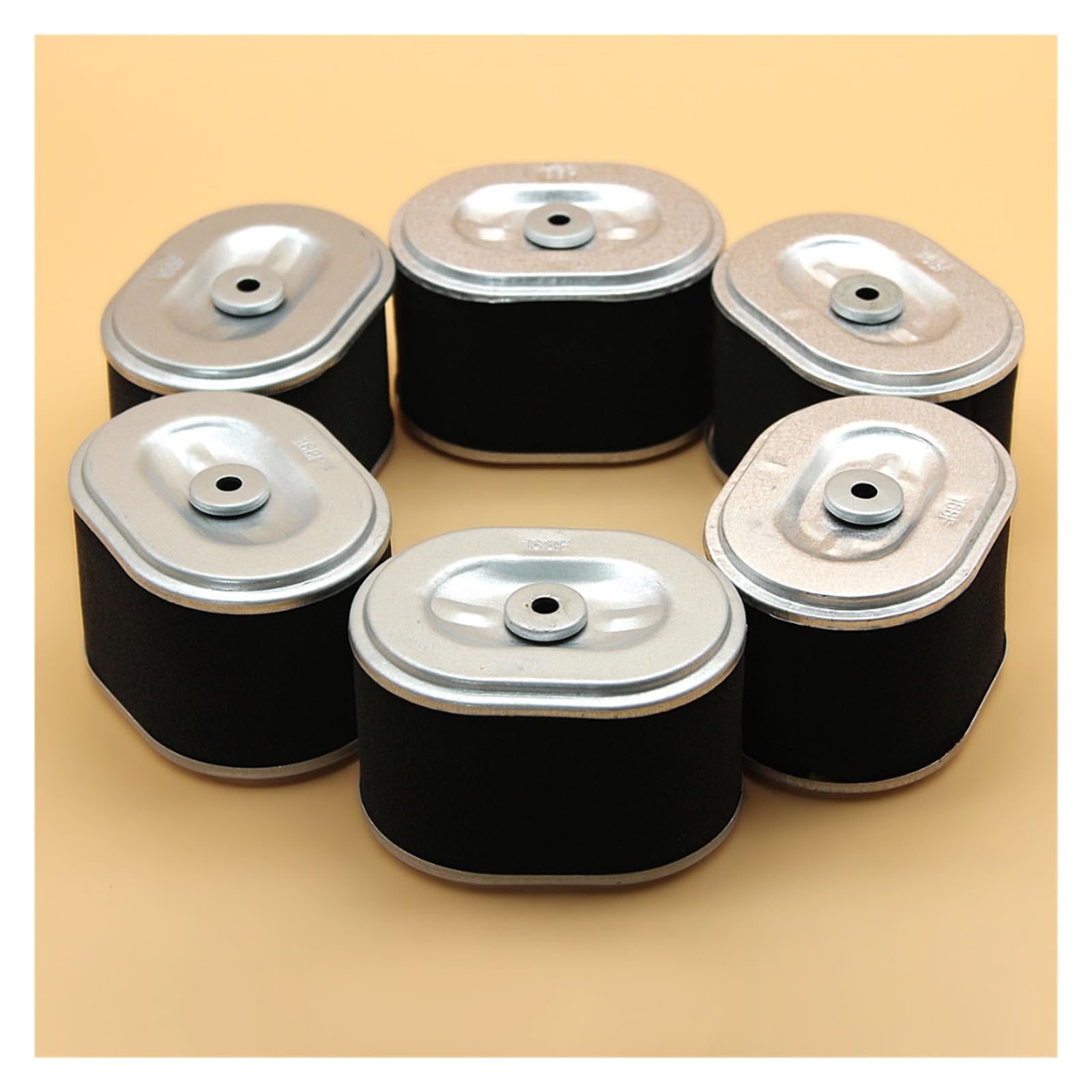 6 unids/Lote Elemento de Filtro de Aire for GX160 GX200 GX 160 200 5,5-6.5HP Motor pequeño reemplazo de generador de Gasolina