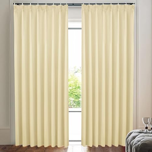 KURENAI - Cortinas brillantes para oscurecer la habitación KIRABIYAKA hechas en Japón, aislamiento térmico, para sala de estar, 2 paneles con