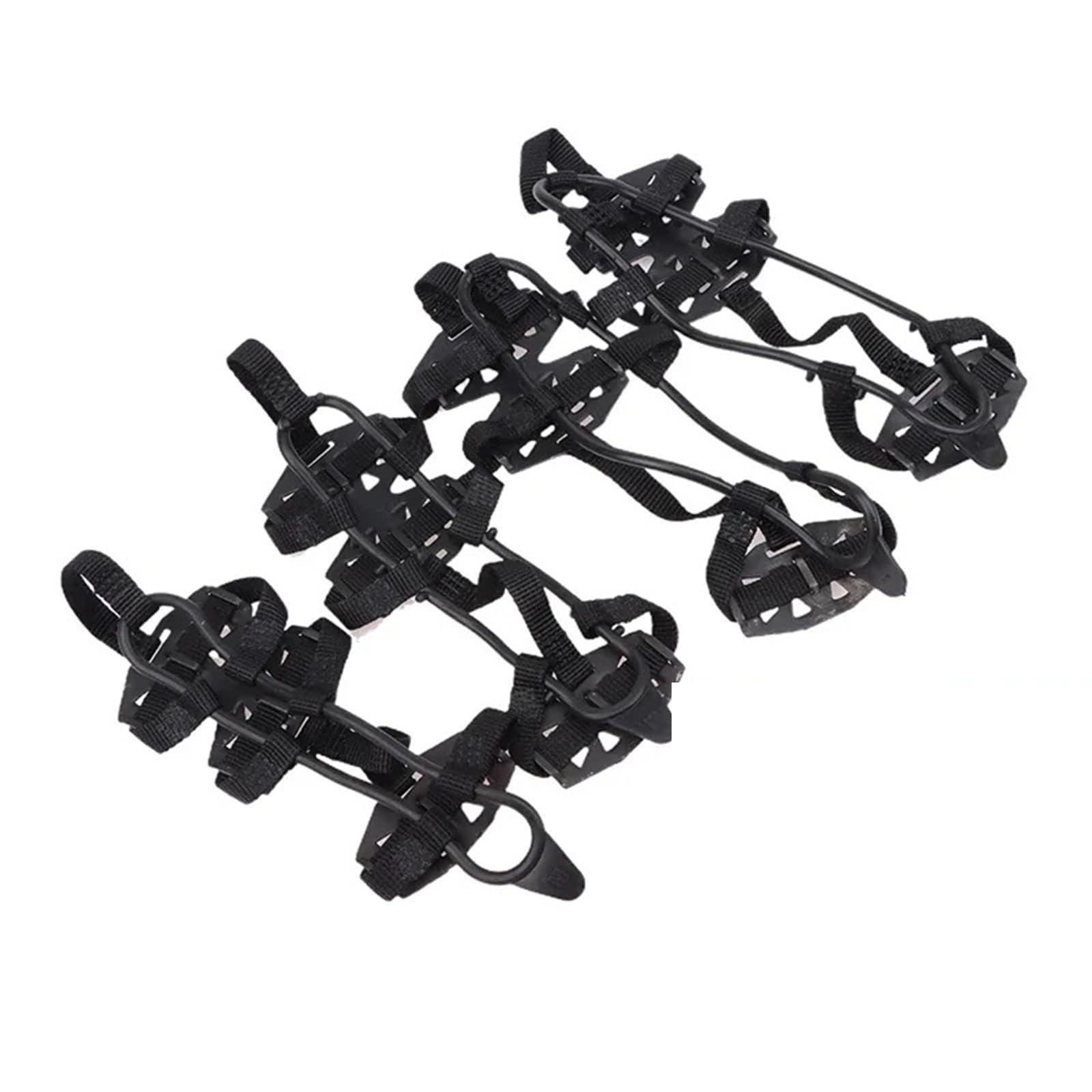 Anti-Rutsch-Spikes 5 Paar ML Steigeisen-Schuhüberzüge, 24 Zähne, rutschfeste Eisgriffe, Spikes for Wander- Und Kletterschuhe, Kette