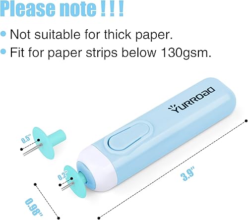 Miniatura 5 de 2 en 1 Quilling Slotted Tool Paper Rolling Electric Pen para tiras de papel Quilling general y tiras de papel más anchas