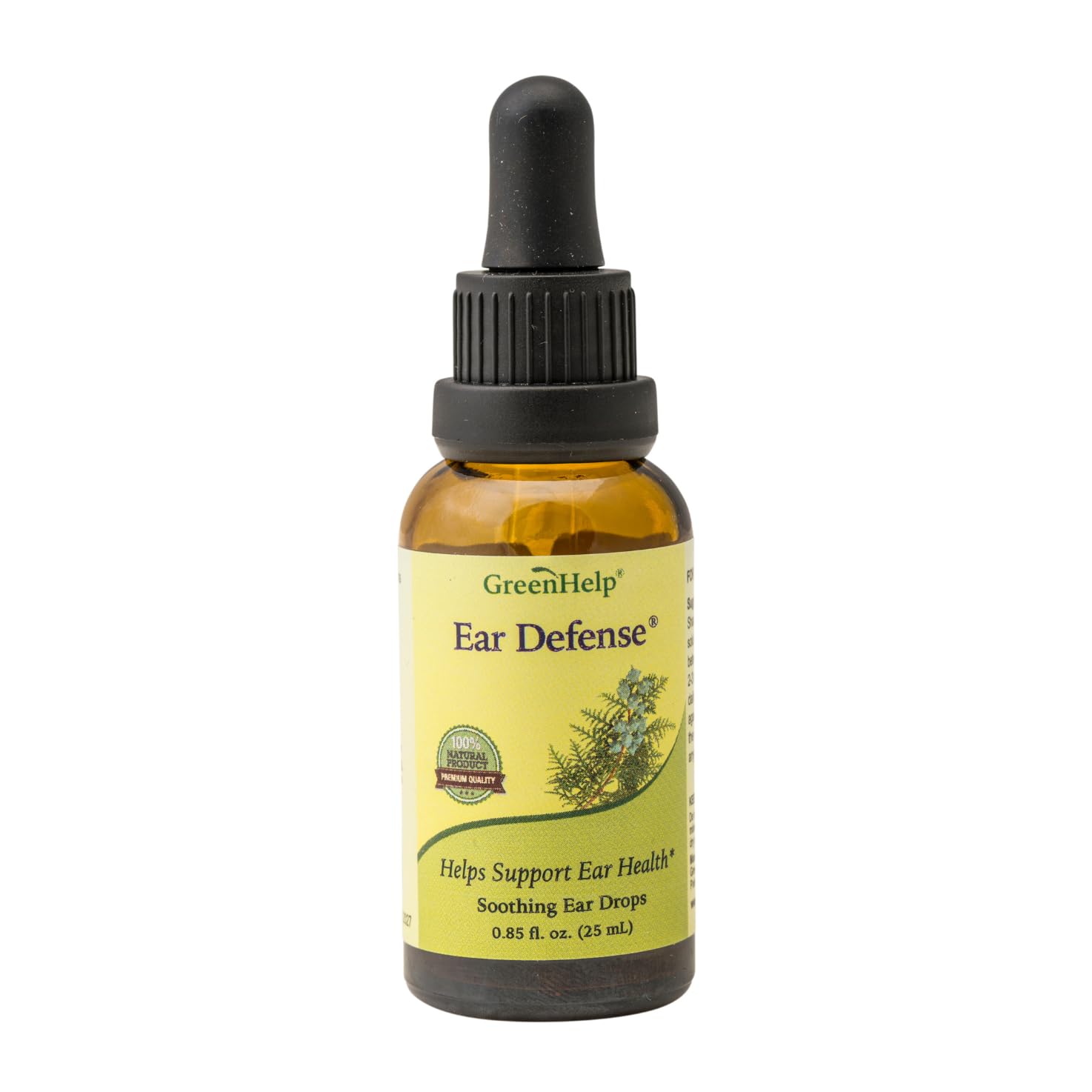 Ear Defense Natural Ear Drops - Supports Ear Health Hygiene - Soothing Formula with Thuja - Helps Relieve