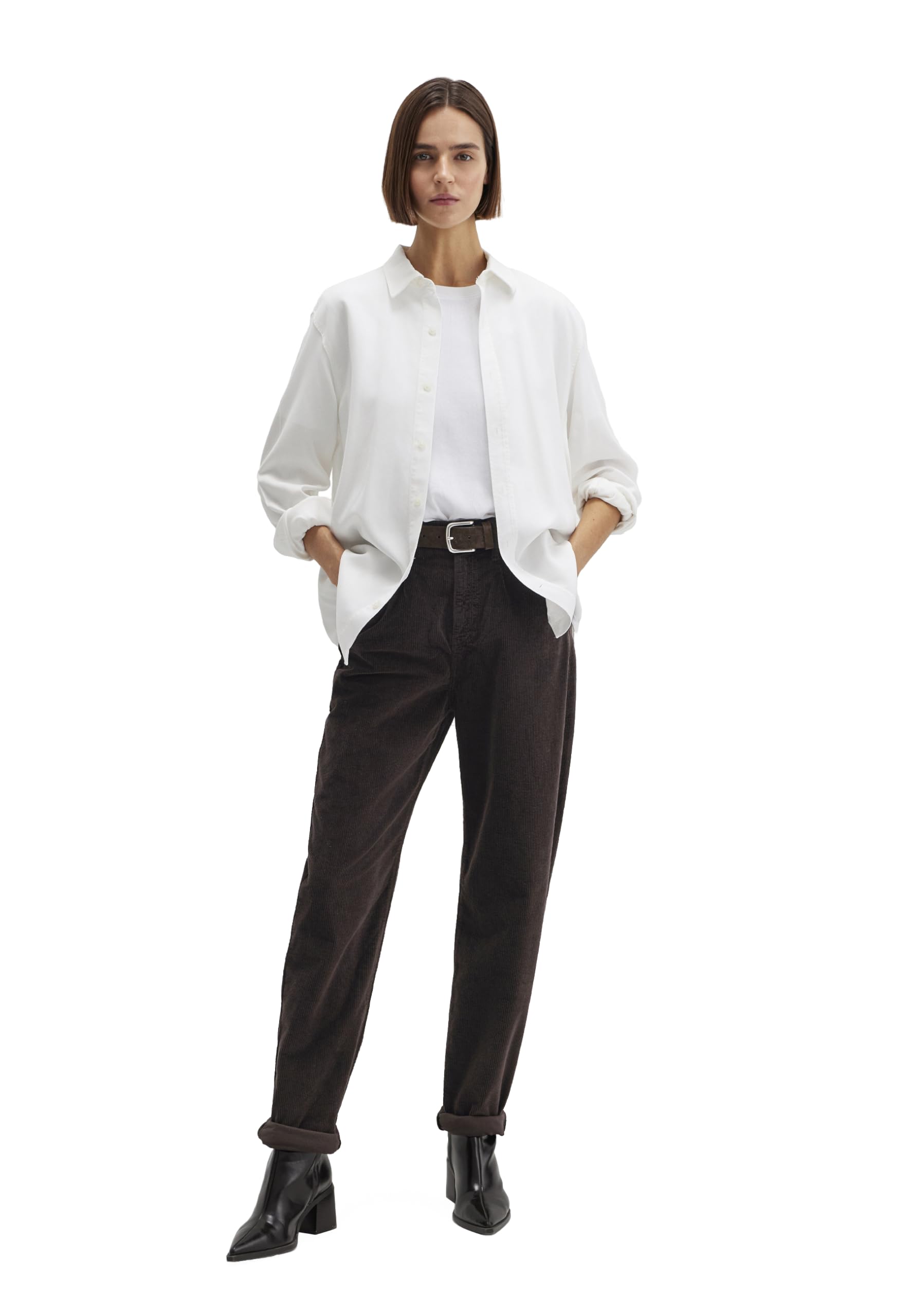 Mavi Damen Jeans Straight Leg Laura Pleated Baggy Pants