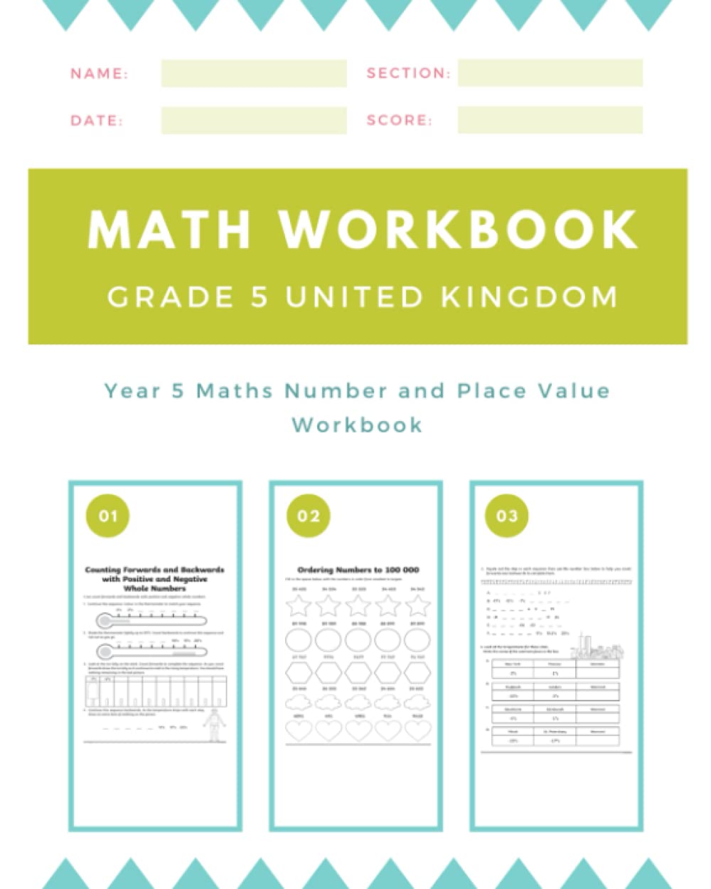 Mark Workbook Grade 5 United Kingdom: Year 5 Maths Number and Place Value Workbook