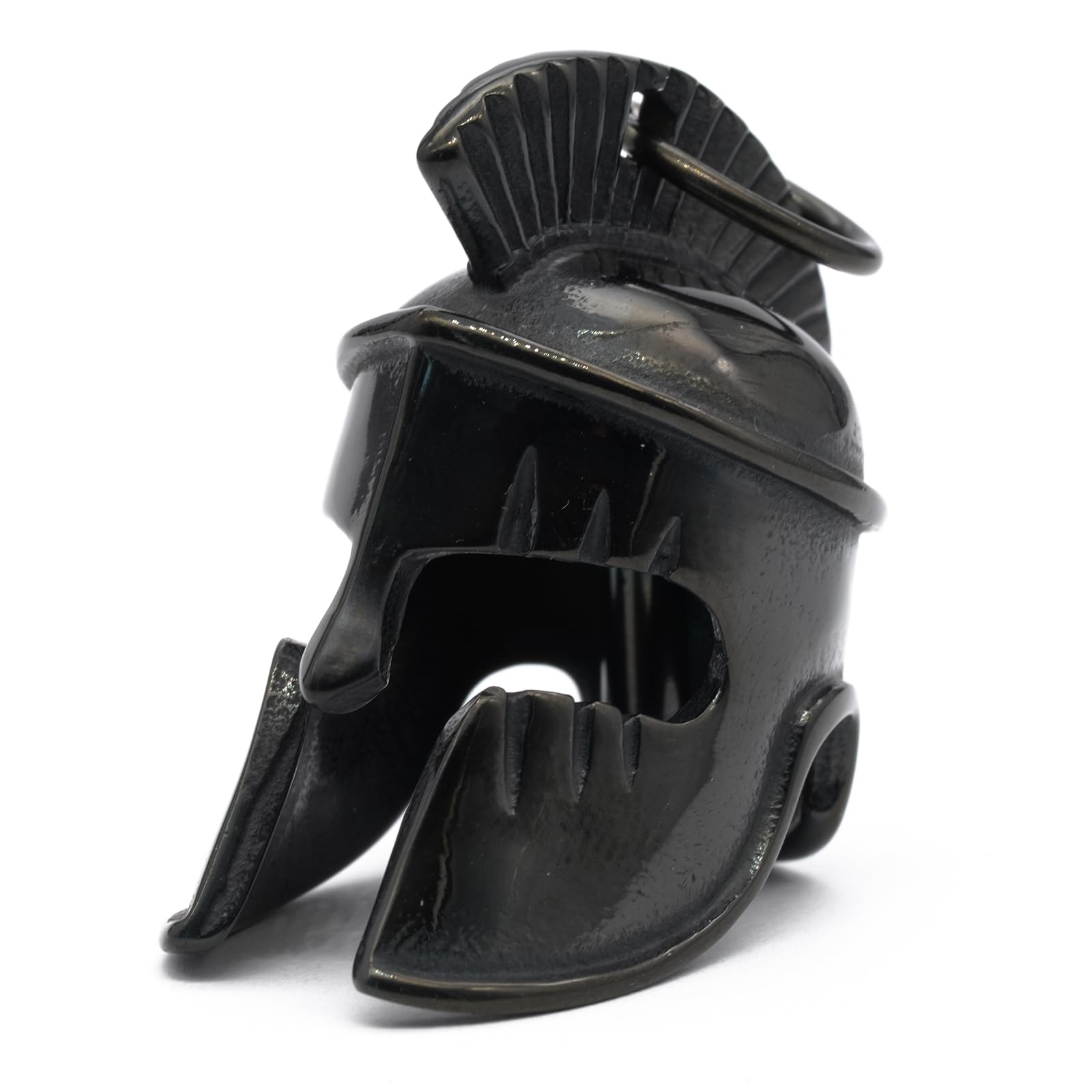 MOYOZZ Motorcycle Biker Roman Gladiator Warrior Spartan Helmet Guardian Bell Luck Gremlin Ride Bell Hanger or Lucky KeyChain